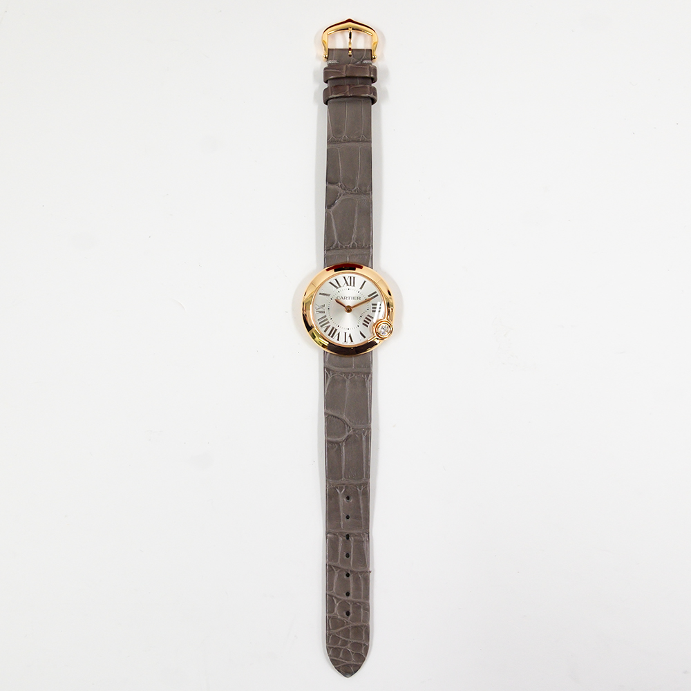 Ballon Blanc de Cartier Rose Gold Silver Dial 30mm Product Image 1