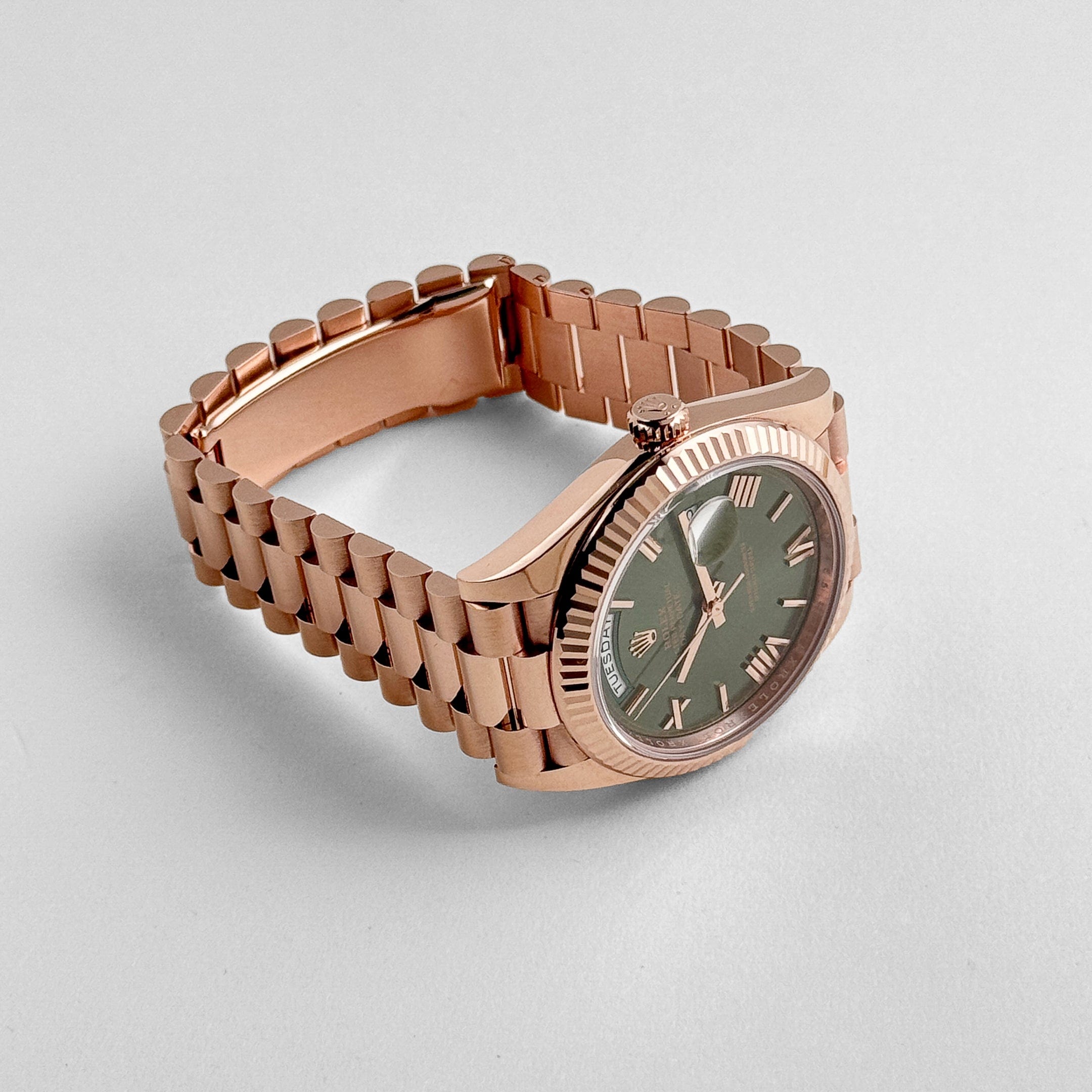 Day-Date Rose Gold Green Olive Dial 40mm Product Image 2