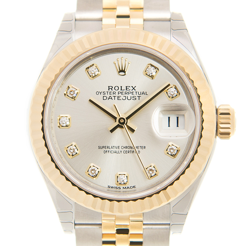 Lady-Datejust Yellow Gold & Steel Silver Dial 28mm Product Image 3