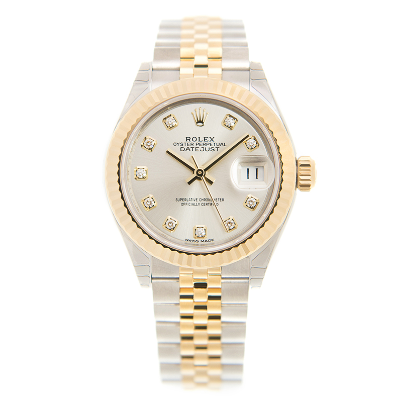 Lady-Datejust Yellow Gold & Steel Silver Dial 28mm Product Image 1