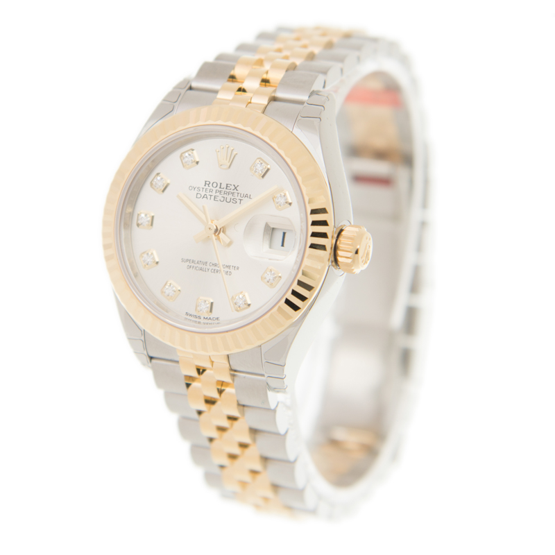 Lady-Datejust Yellow Gold & Steel Silver Dial 28mm Product Image 2