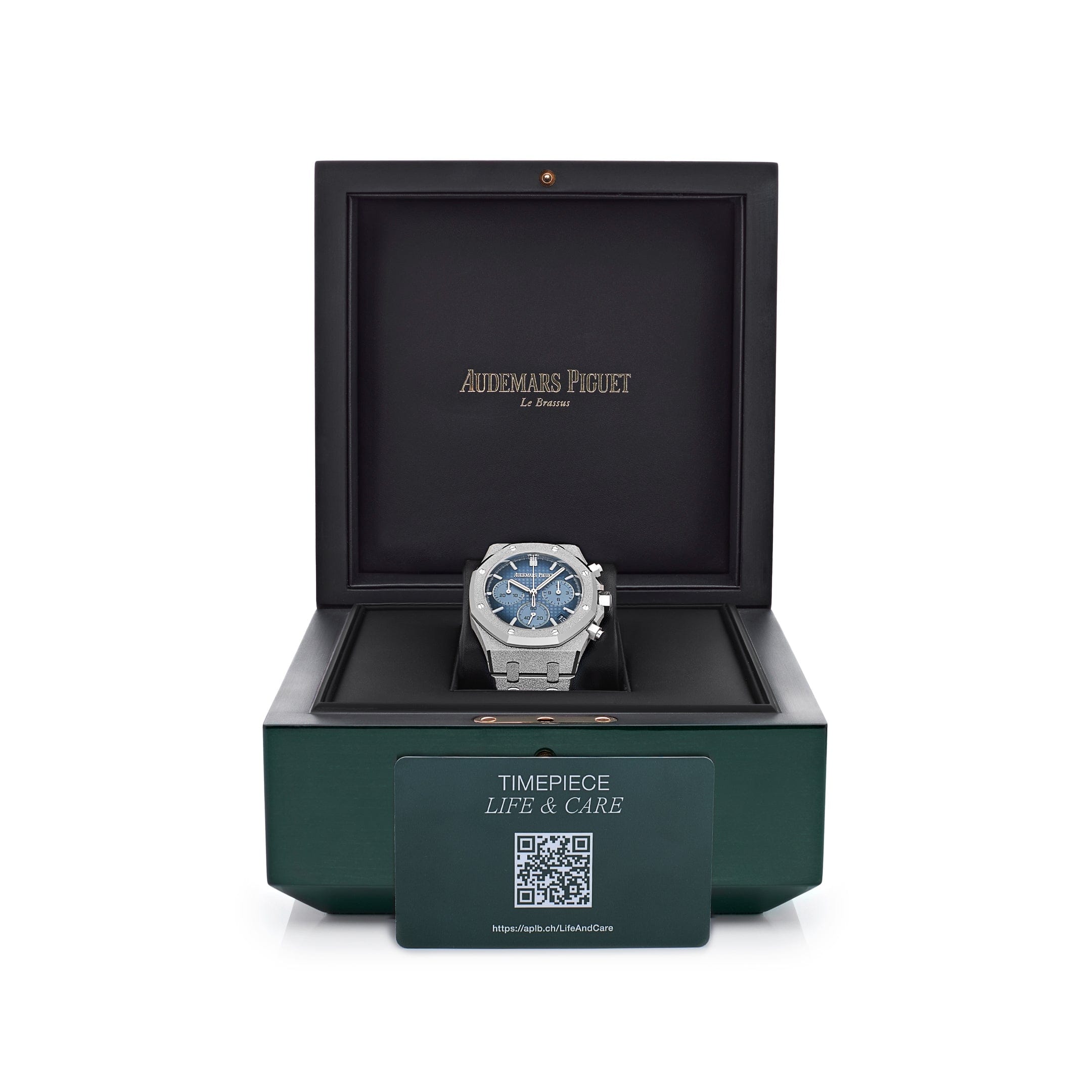Royal Oak Chronograph Frosted White Gold Blue Dial 41mm Product Image 5