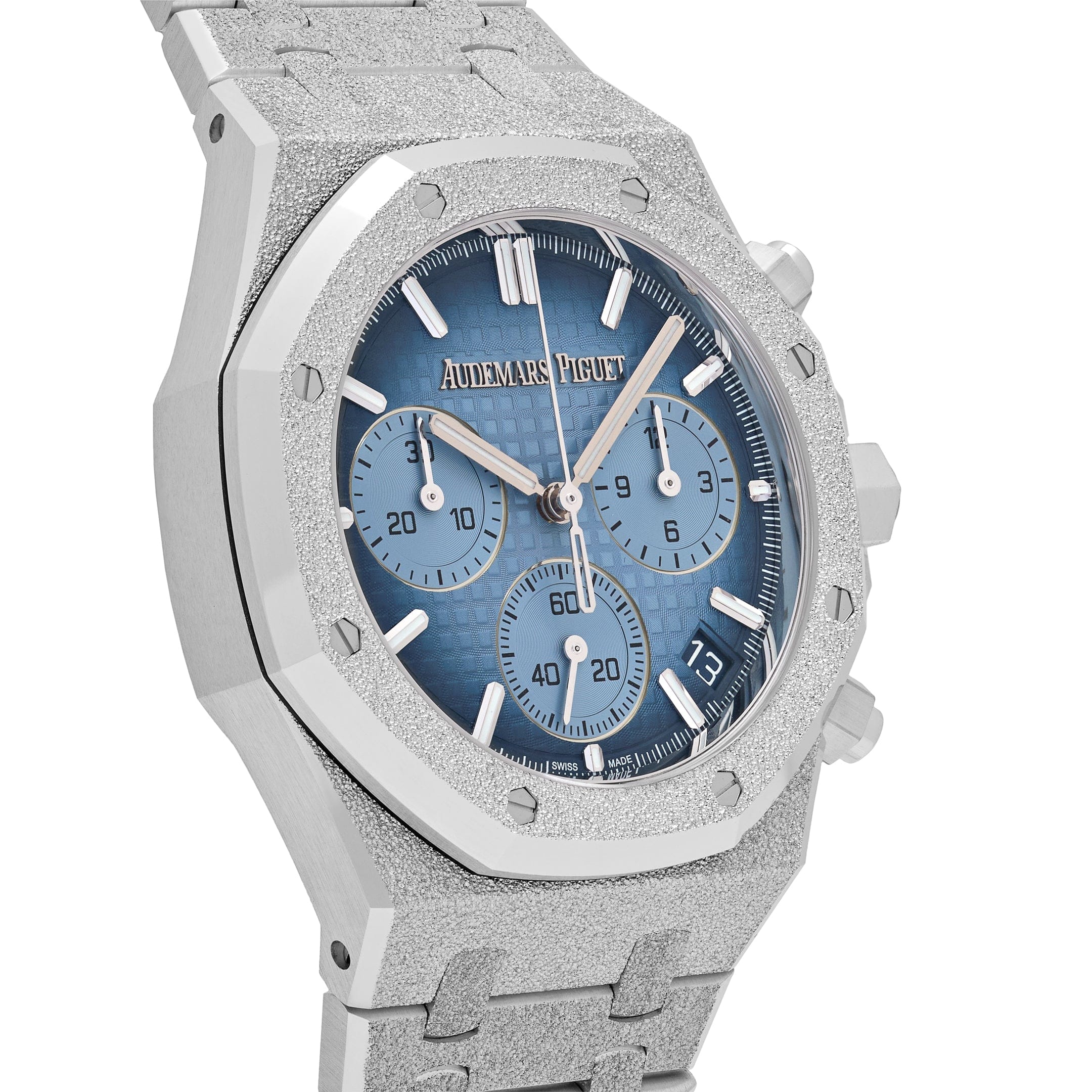 Royal Oak Chronograph Frosted White Gold Blue Dial 41mm Product Image 2