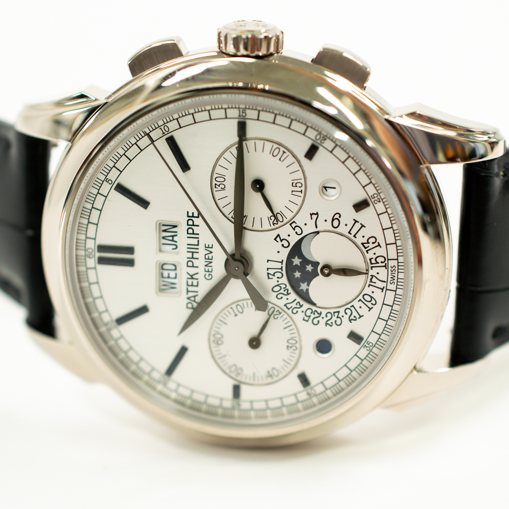 Perpetual Calendar Chronograph White Gold Silver Dial 41mm Product Image 1