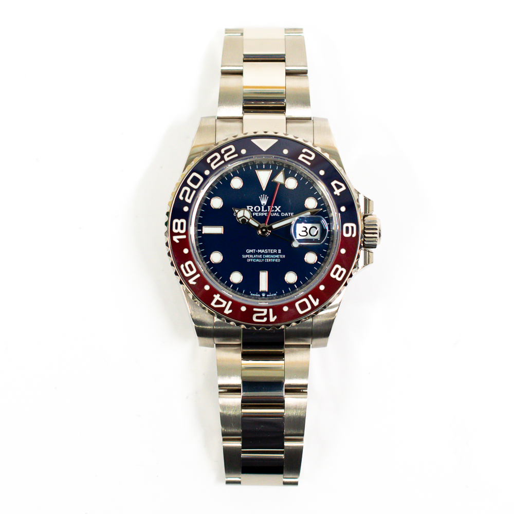 GMT-Master II White Gold Blue Dial "Pepsi" 40mm Product Image 1