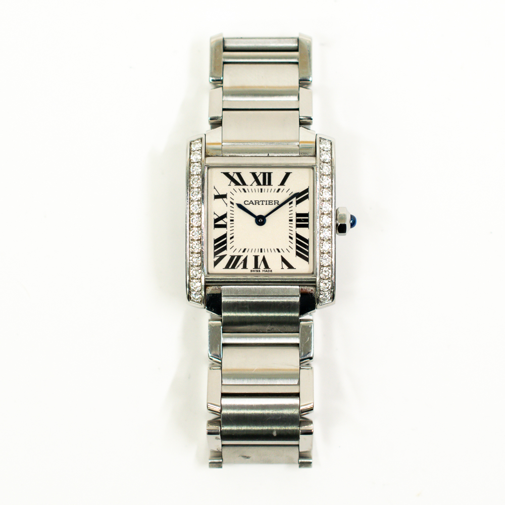 Tank Française Steel Diamond Silver Dial 25mm Product Image 1