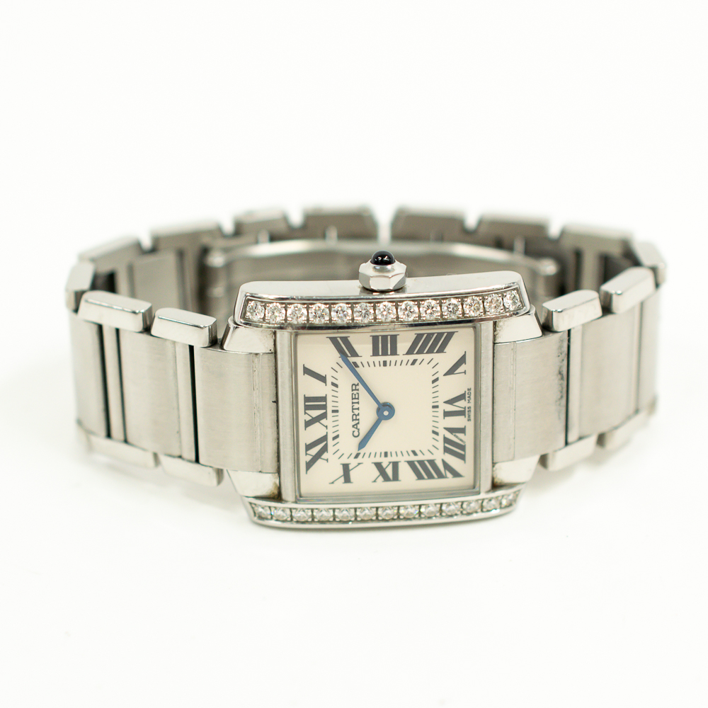 Tank Française Steel Diamond Silver Dial 25mm Product Image 2