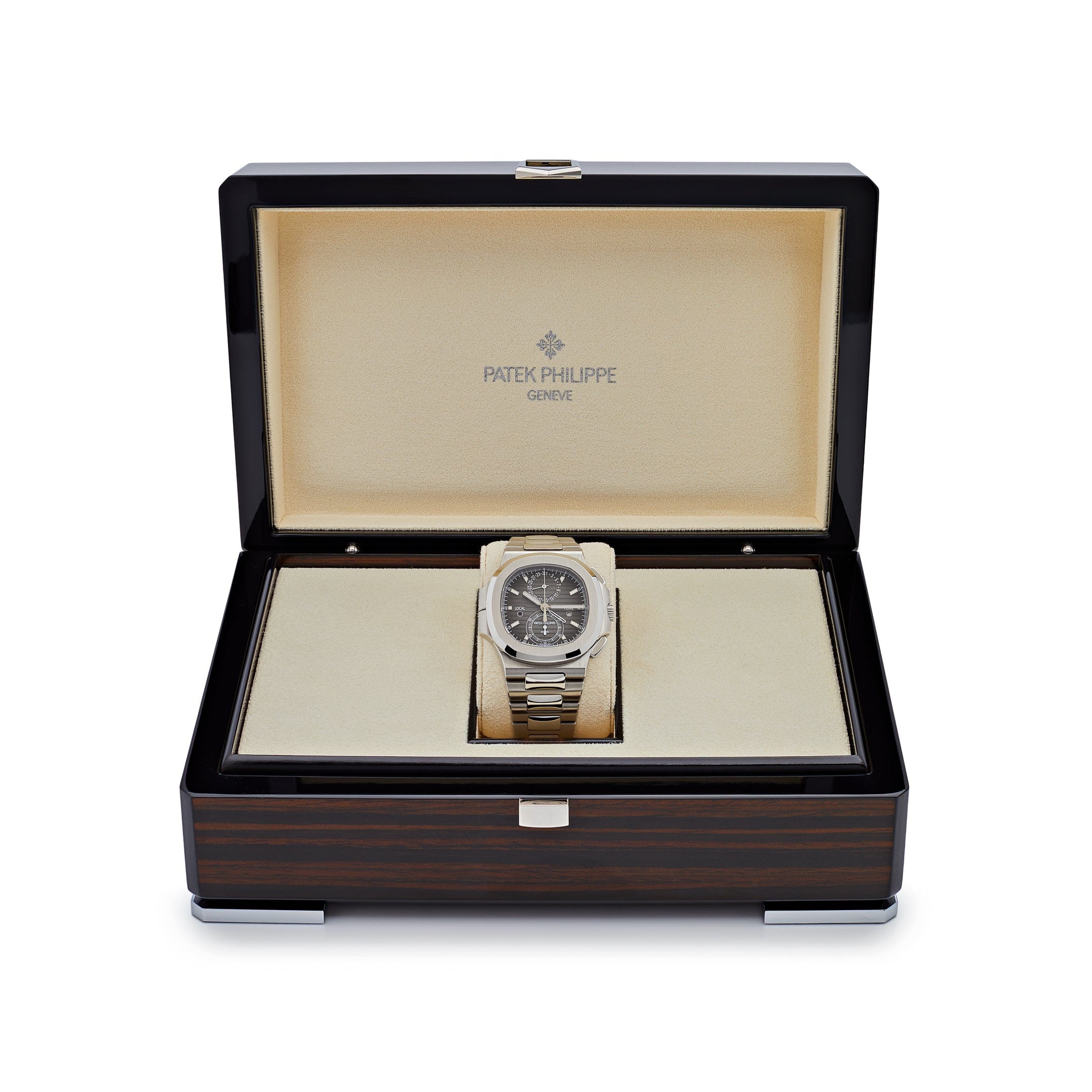 Nautilus Travel Time Steel Black Dial 40mm Product Image 2