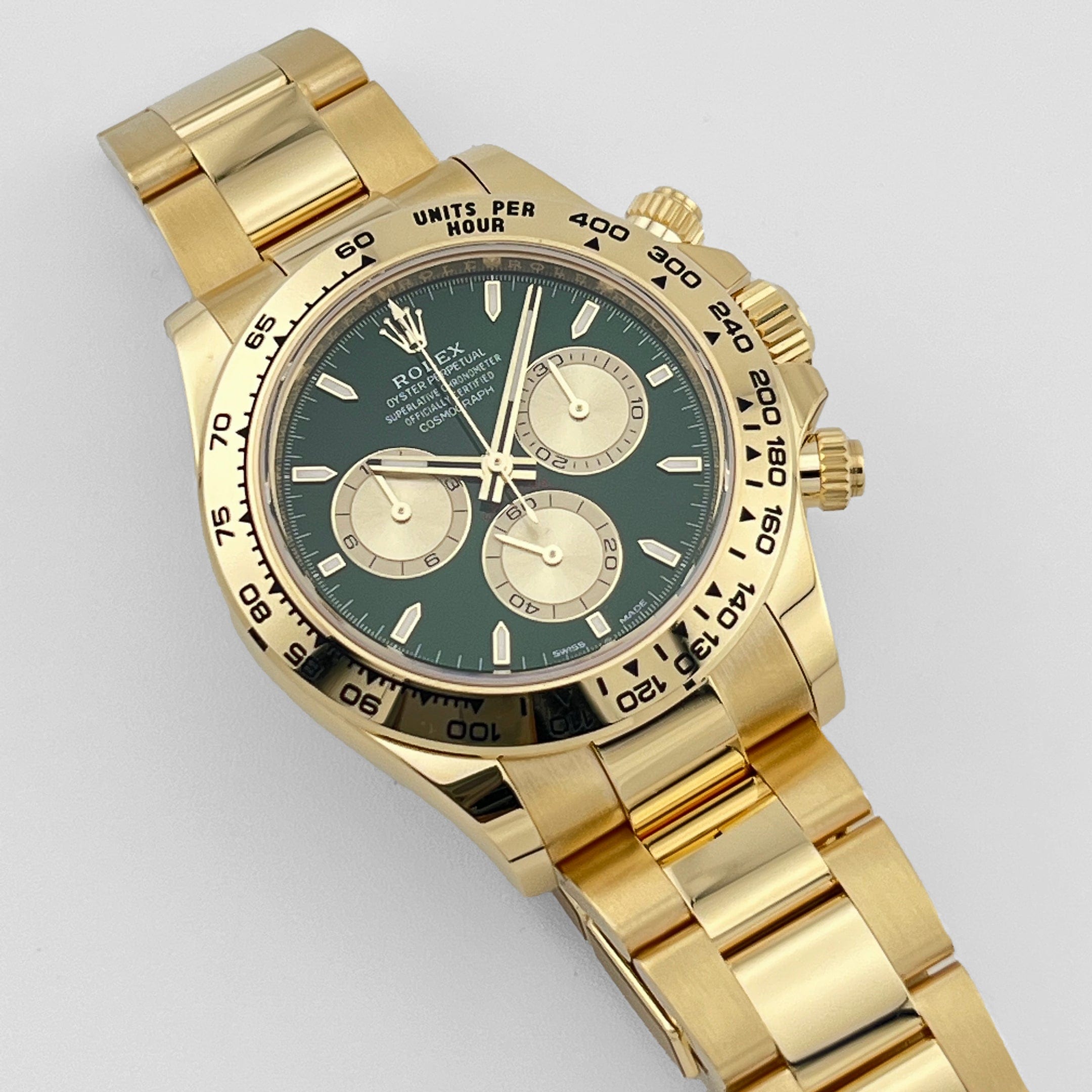 Daytona Yellow Gold Green Dial 40mm Product Image 1