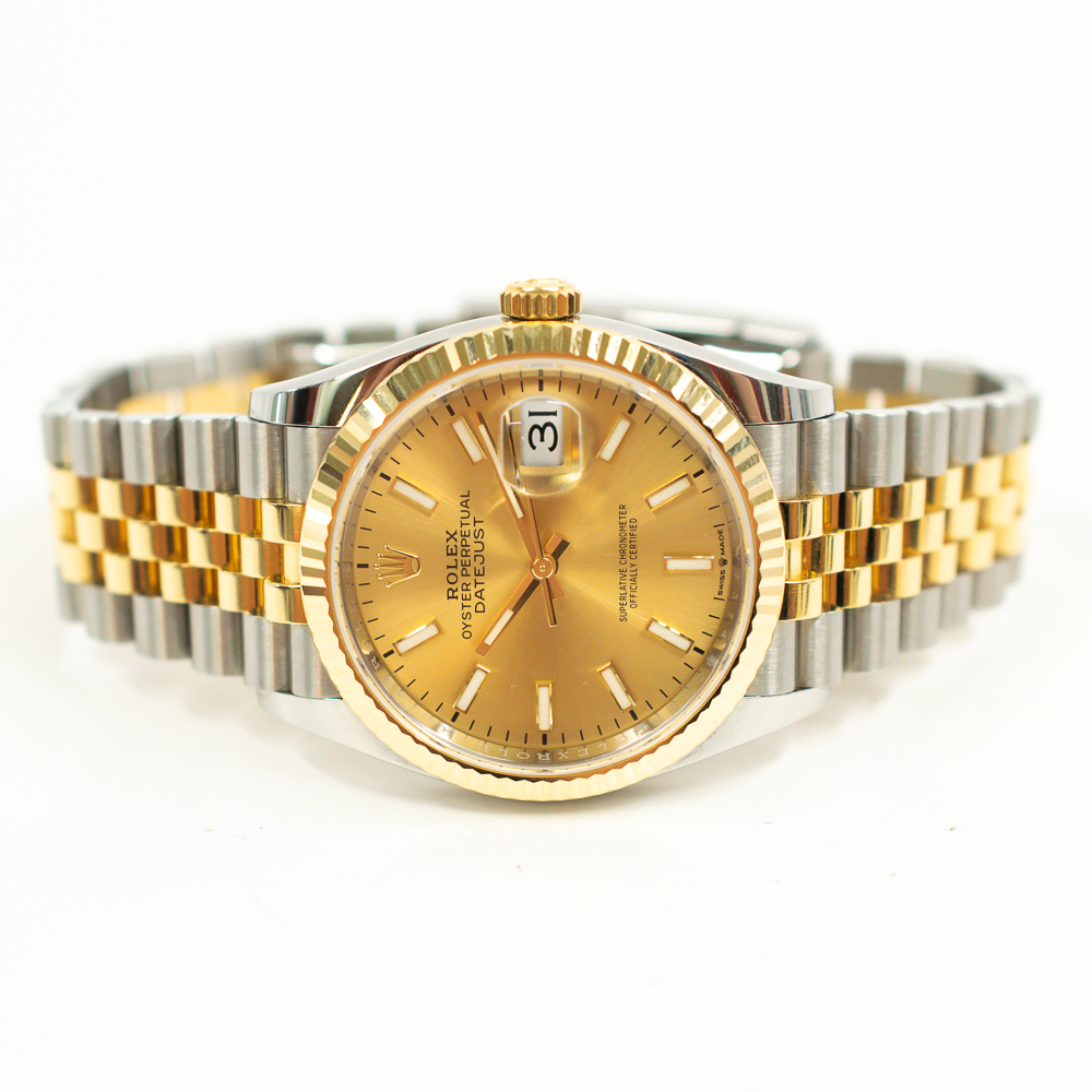 Datejust Yellow Gold & Steel Jubilee Champagne Dial 36mm Product Image 2