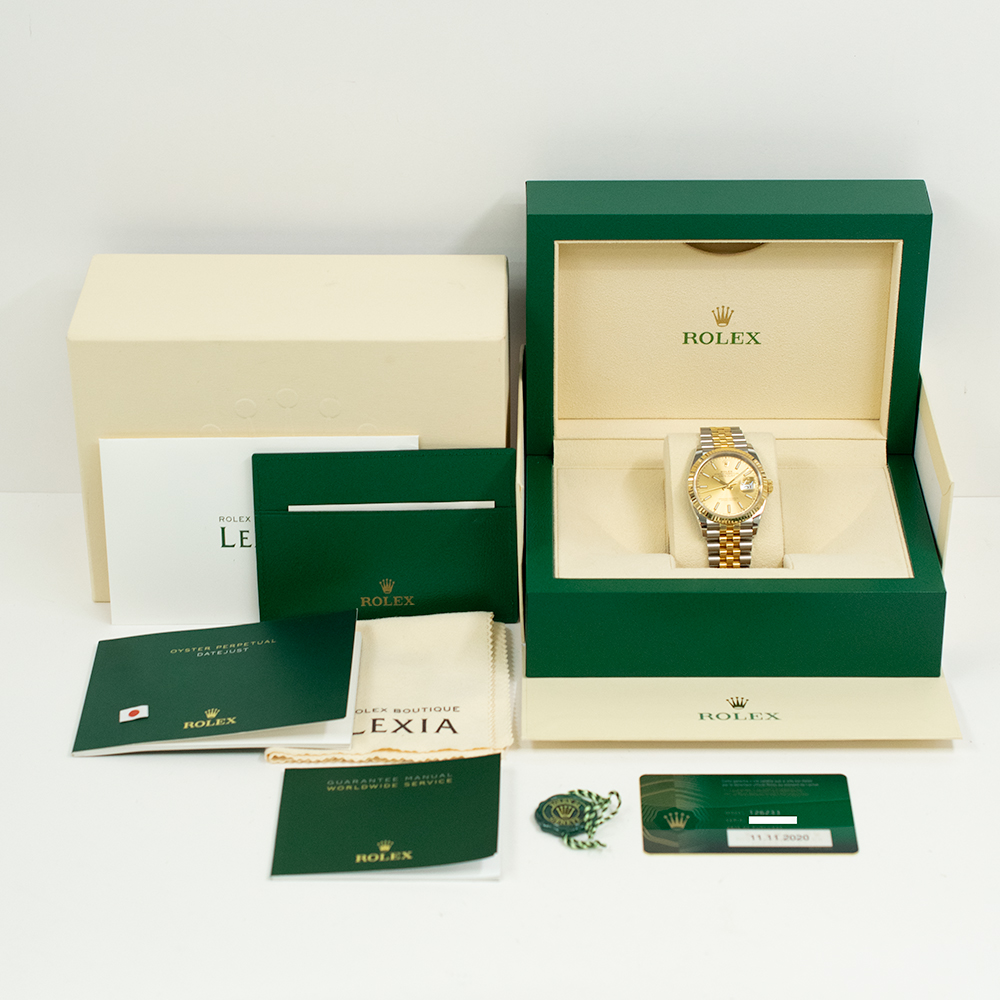 Datejust Yellow Gold & Steel Jubilee Champagne Dial 36mm Product Image 9