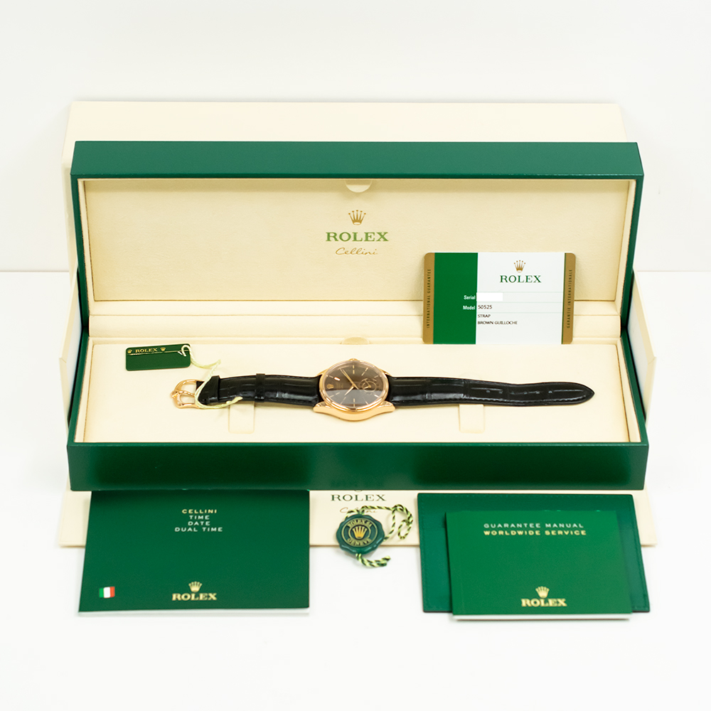 Cellini Dual Time Rose Gold Brown Dial 39mm Product Image 9