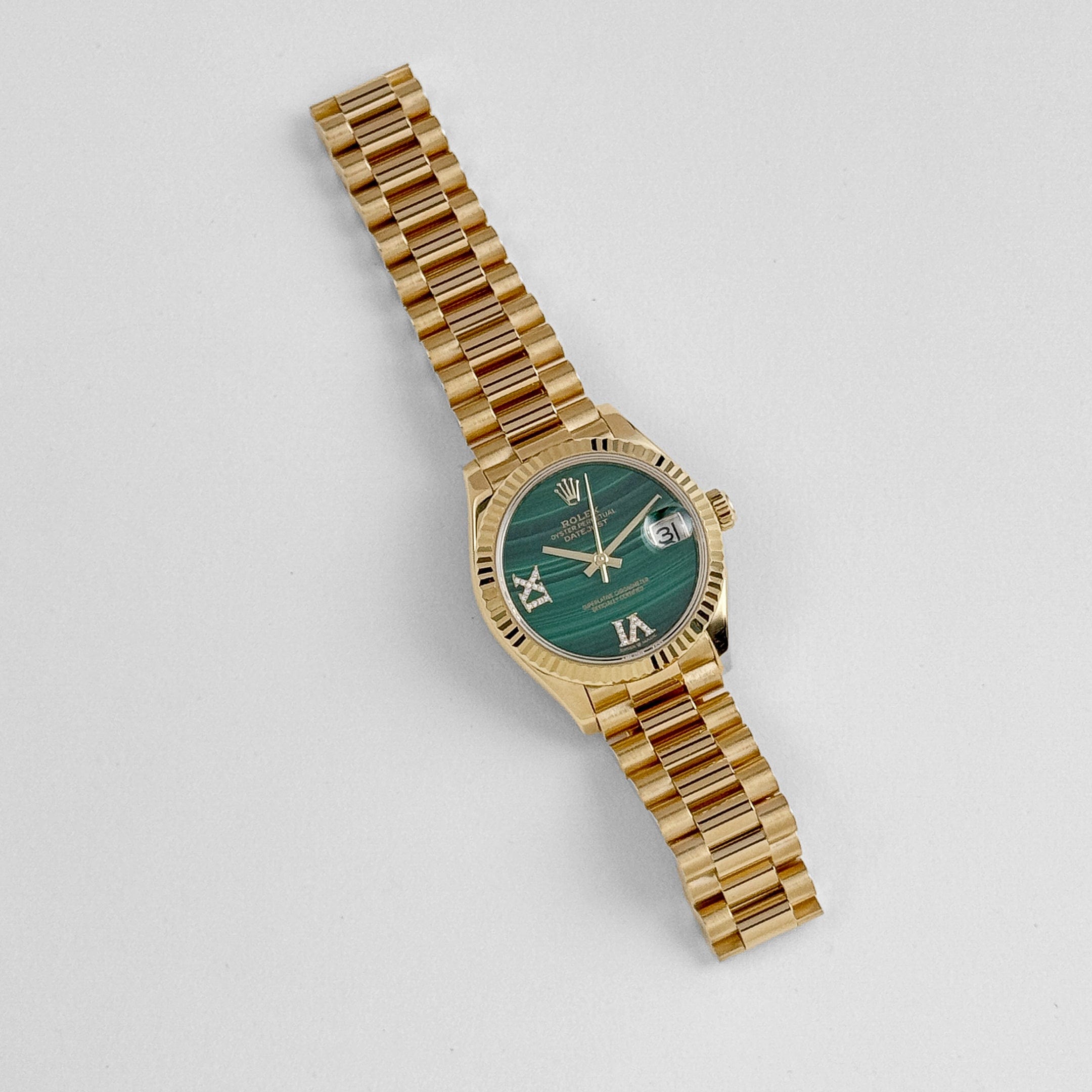 Datejust Yellow Gold Green Malachite Dial 31mm Product Image 1