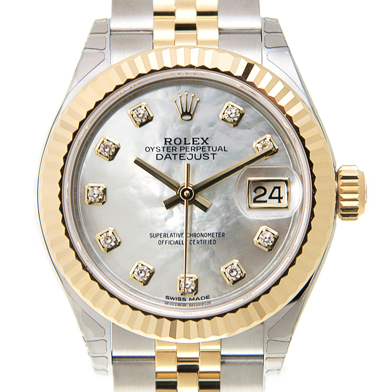 Lady-Datejust Yellow Gold & Steel Jubilee Mother of Pearl Dial 28mm Product Image 3