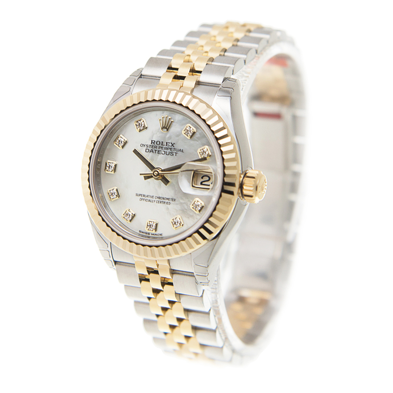 Lady-Datejust Yellow Gold & Steel Jubilee Mother of Pearl Dial 28mm Product Image 2