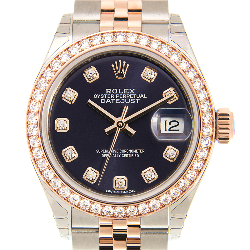 Lady-Datejust Rose Gold & Steel Diamond Jubilee Purple Dial 28mm Product Image 3