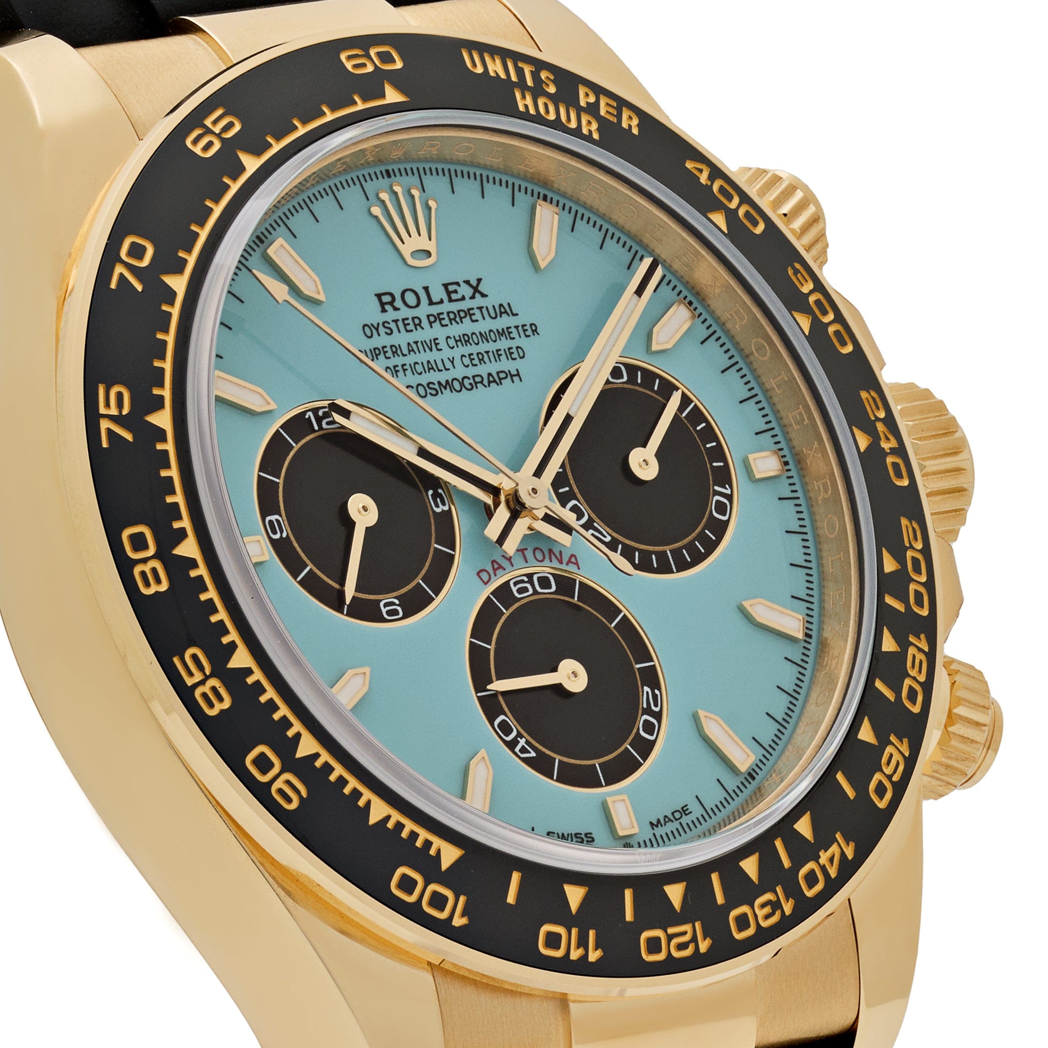Daytona Yellow Gold Oysterflex Turquoise Dial 40mm Product Image 3