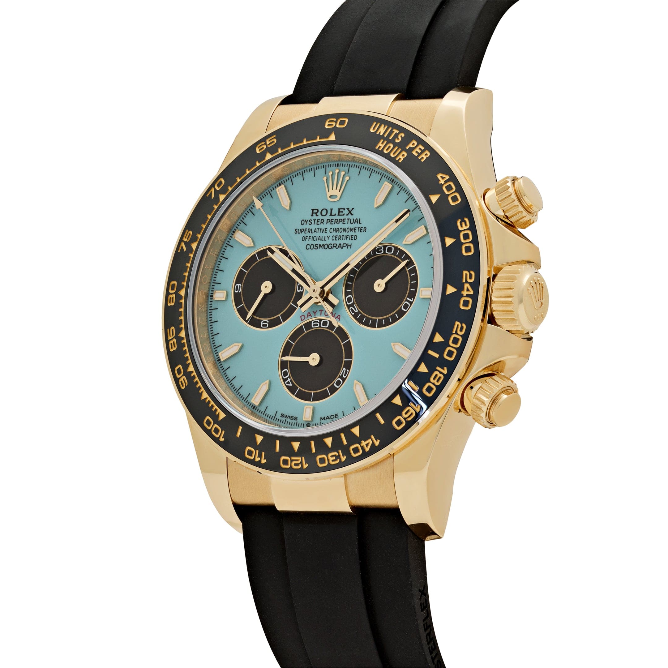 Daytona Yellow Gold Oysterflex Turquoise Dial 40mm Product Image 1