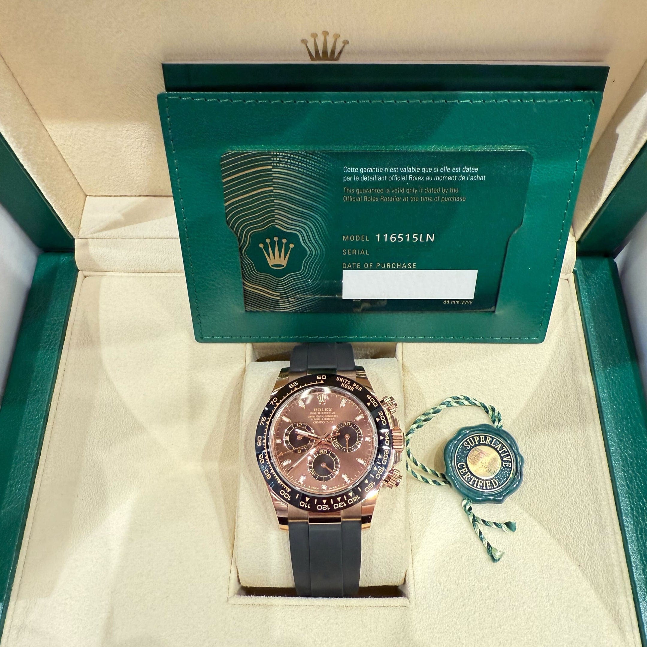 Daytona Rose Gold Oysterflex Brown Dial 40mm Product Image 10