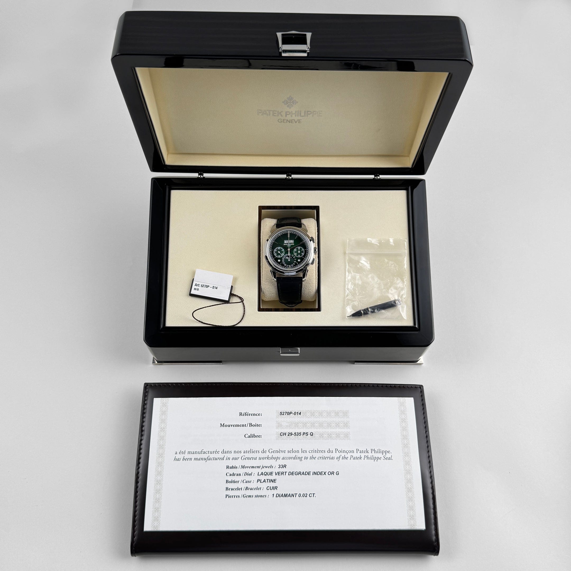 Grand Complications Perpetual Calendar Chronograph Platinum Green Dial 41mm Product Image 10