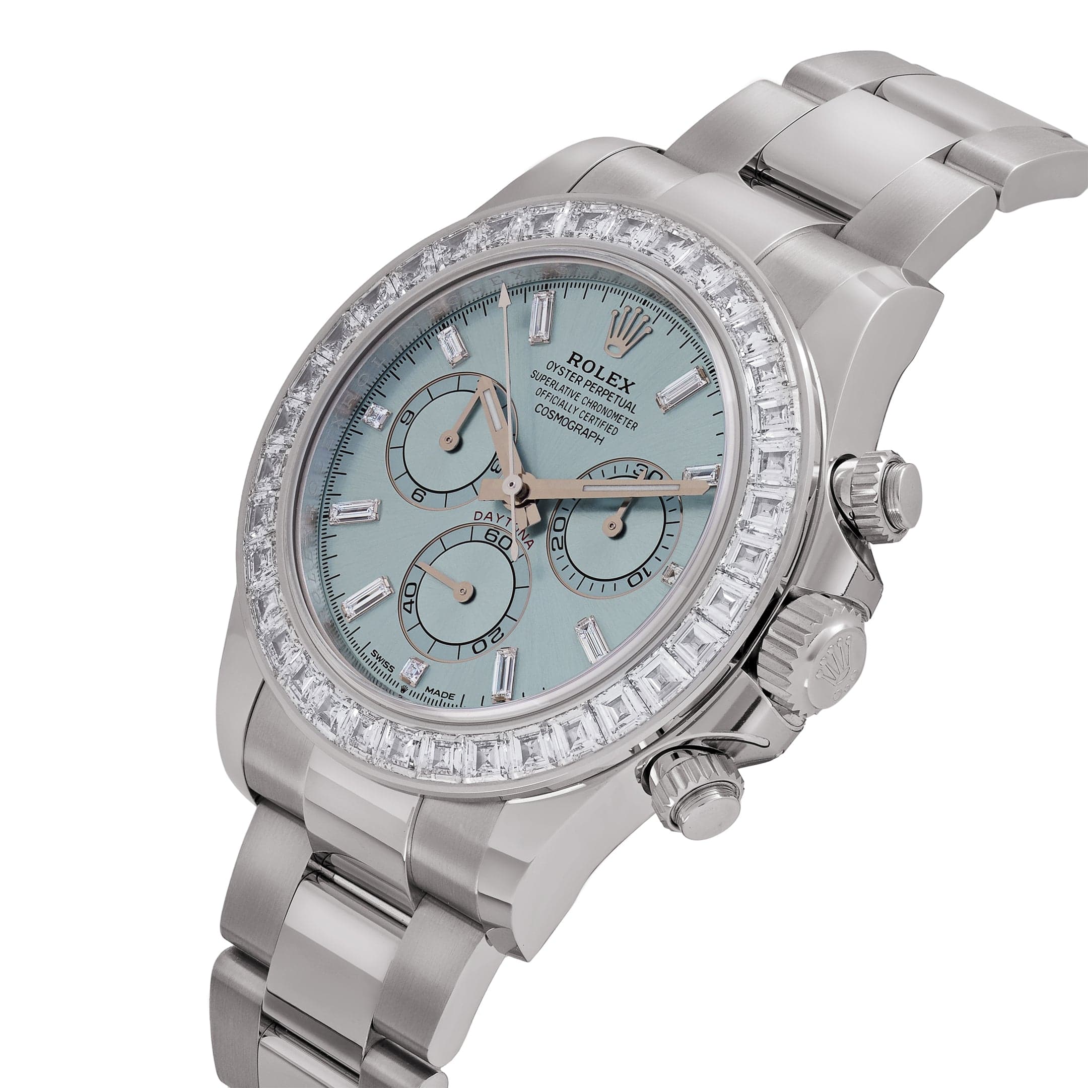 Rolex Daytona Platinum Diamond Ice Blue Dial 40mm 126576TBR-0001