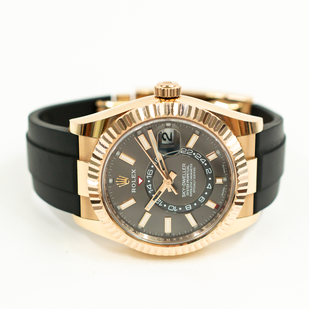 Sky-Dweller Rose Gold Oysterflex Grey Dial 42mm Product Image 2