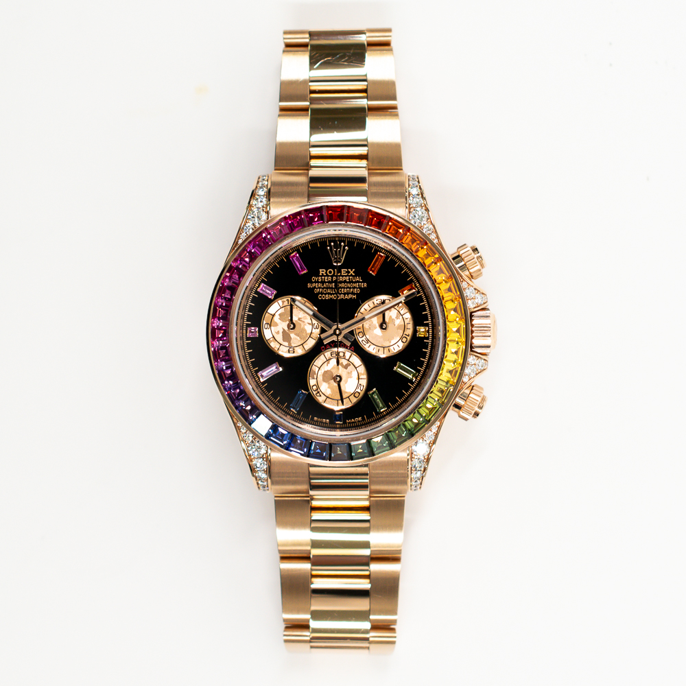 Daytona Rose Gold Rainbow Black Dial 40mm Product Image 1