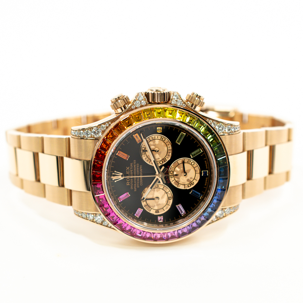 Daytona Rose Gold Rainbow Black Dial 40mm Product Image 2