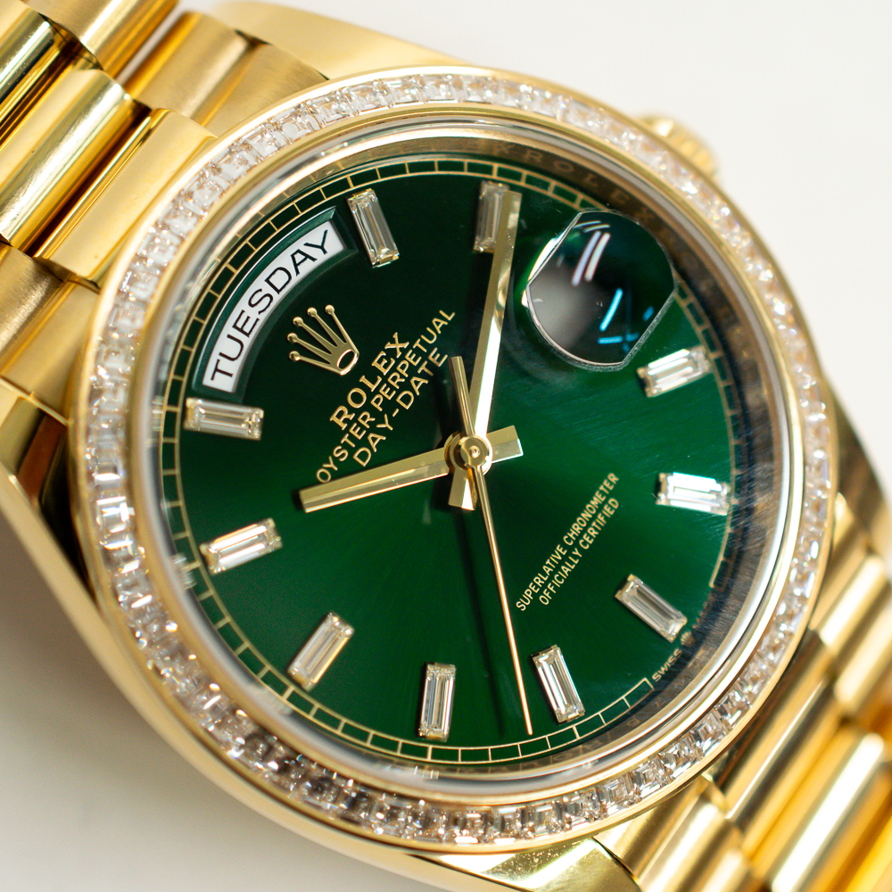 Day-Date Yellow Gold Diamond Green Dial 36mm Product Image 3