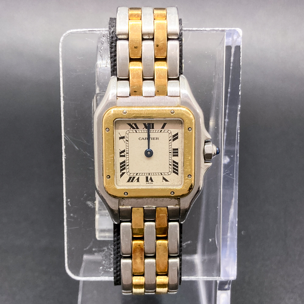 Vintage Panthère de Cartier Yellow Gold & Steel White Dial 22mm Product Image 2