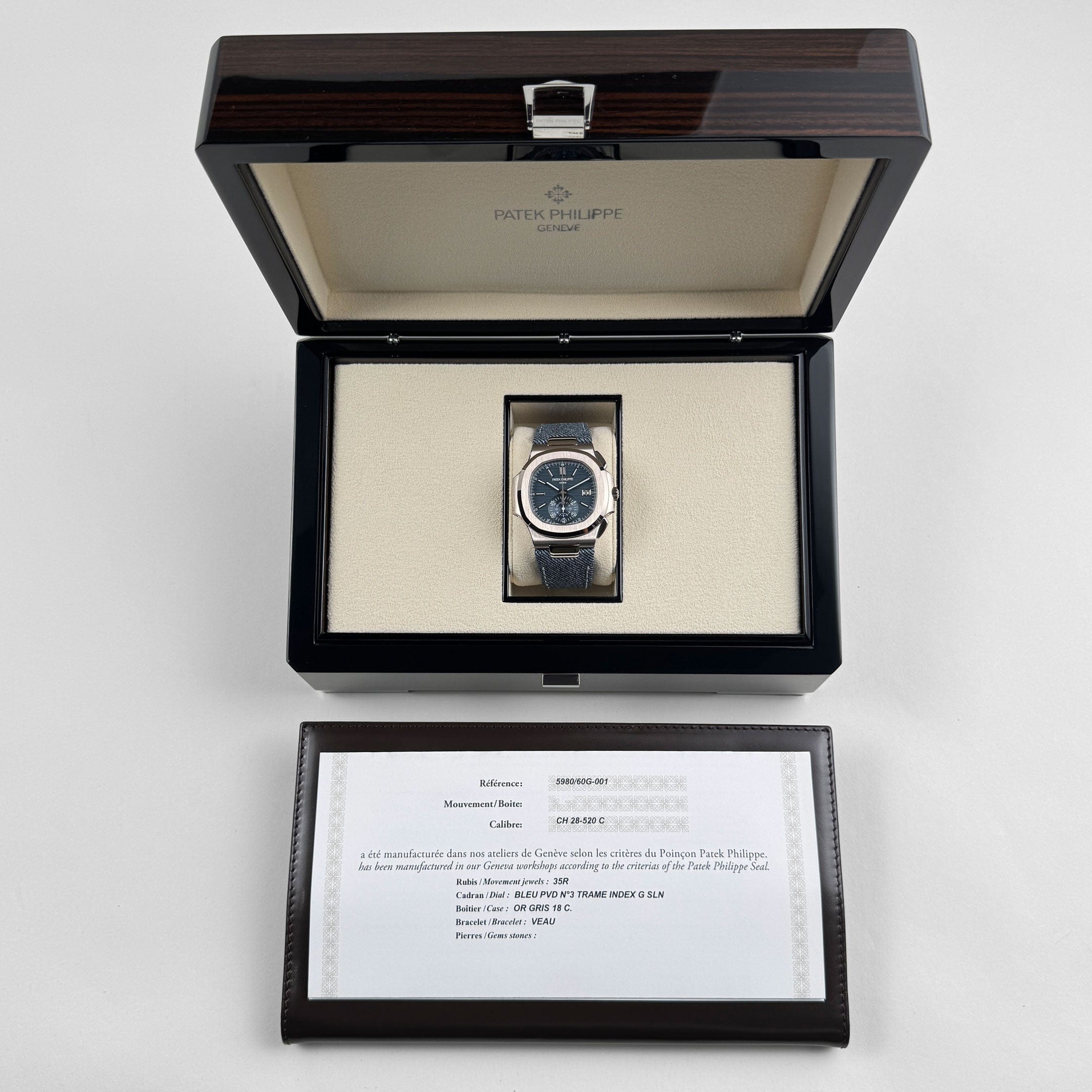 Nautilus Chronograph White Gold Blue Dial 40mm Product Image 10