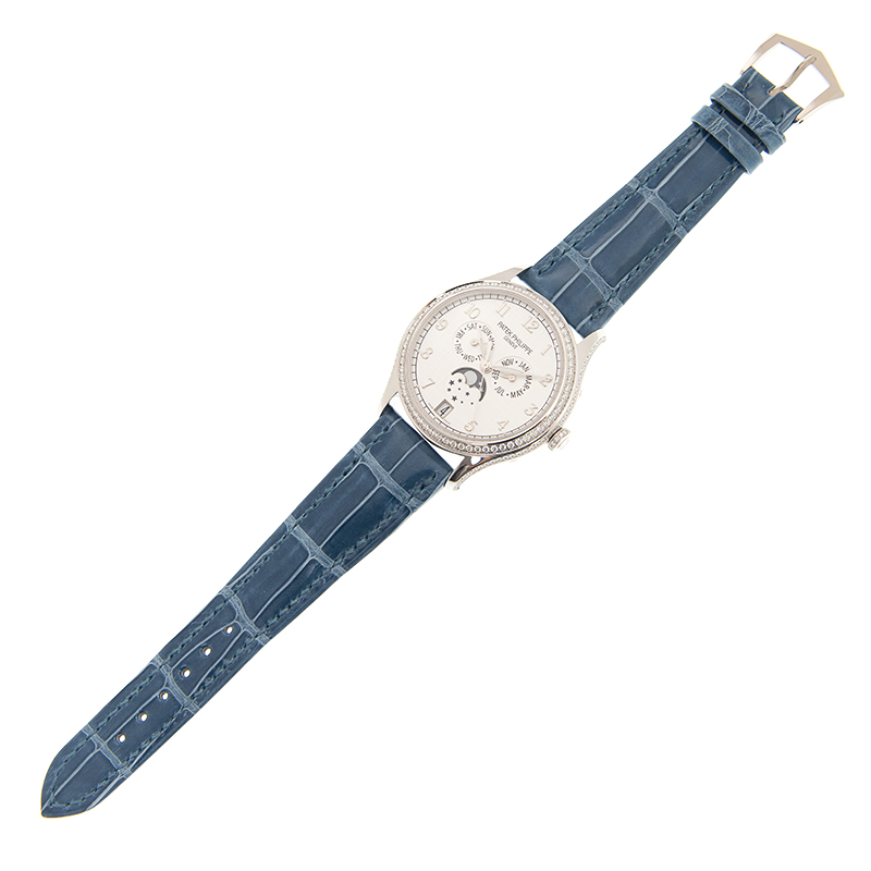 Annual Calendar White Gold Diamond Silver Dial 38mm Product Image 4