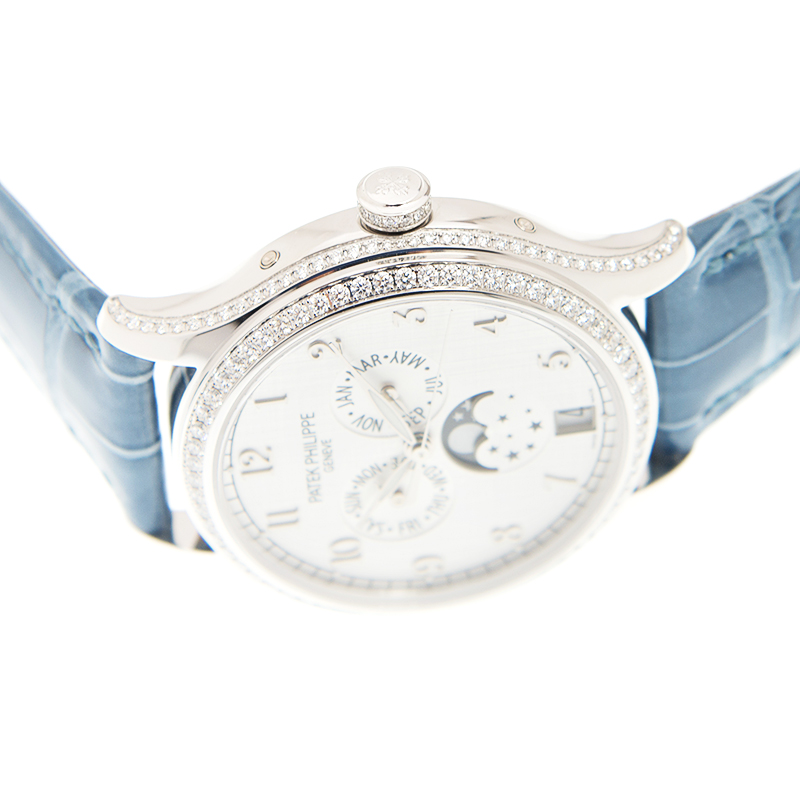 Annual Calendar White Gold Diamond Silver Dial 38mm Product Image 2