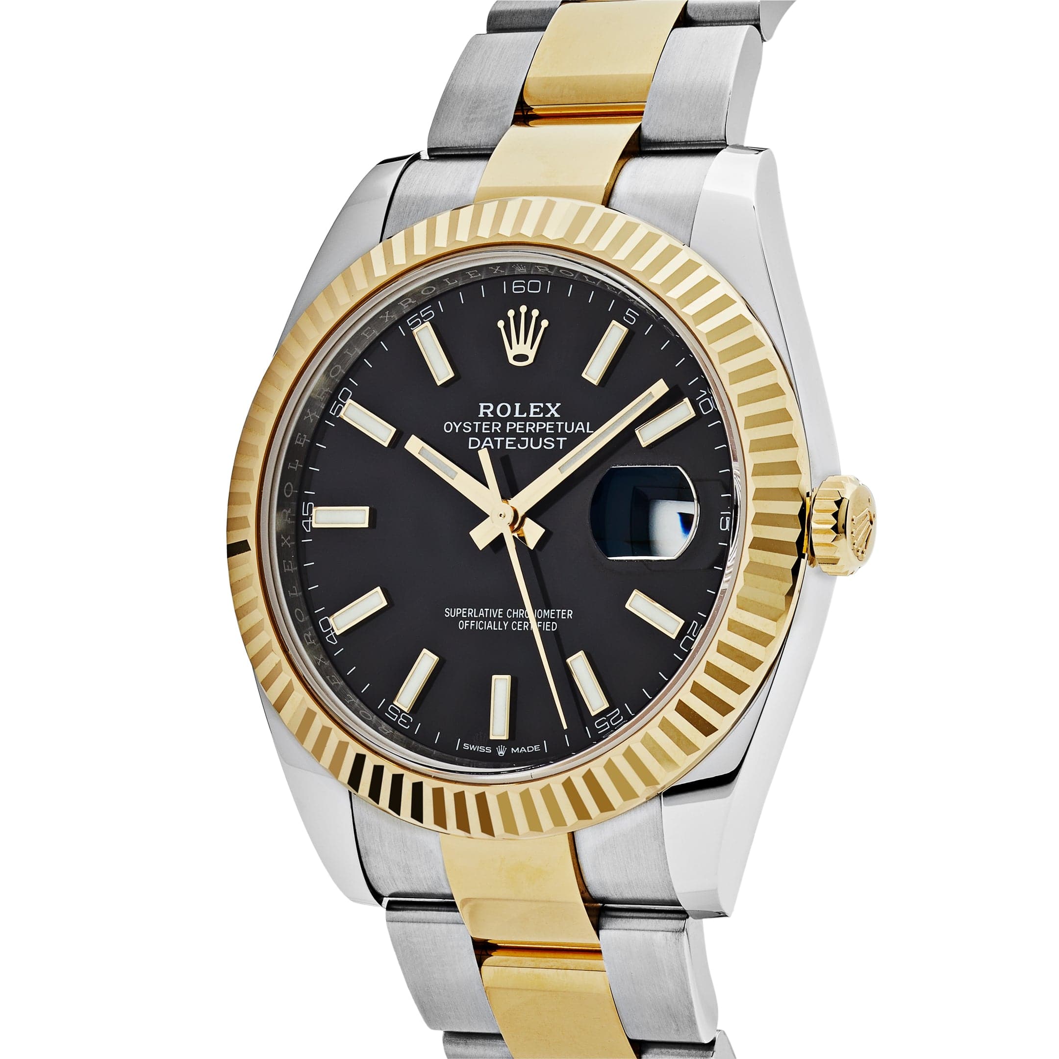 Datejust Yellow Gold & Steel Black Dial 41mm Product Image 1