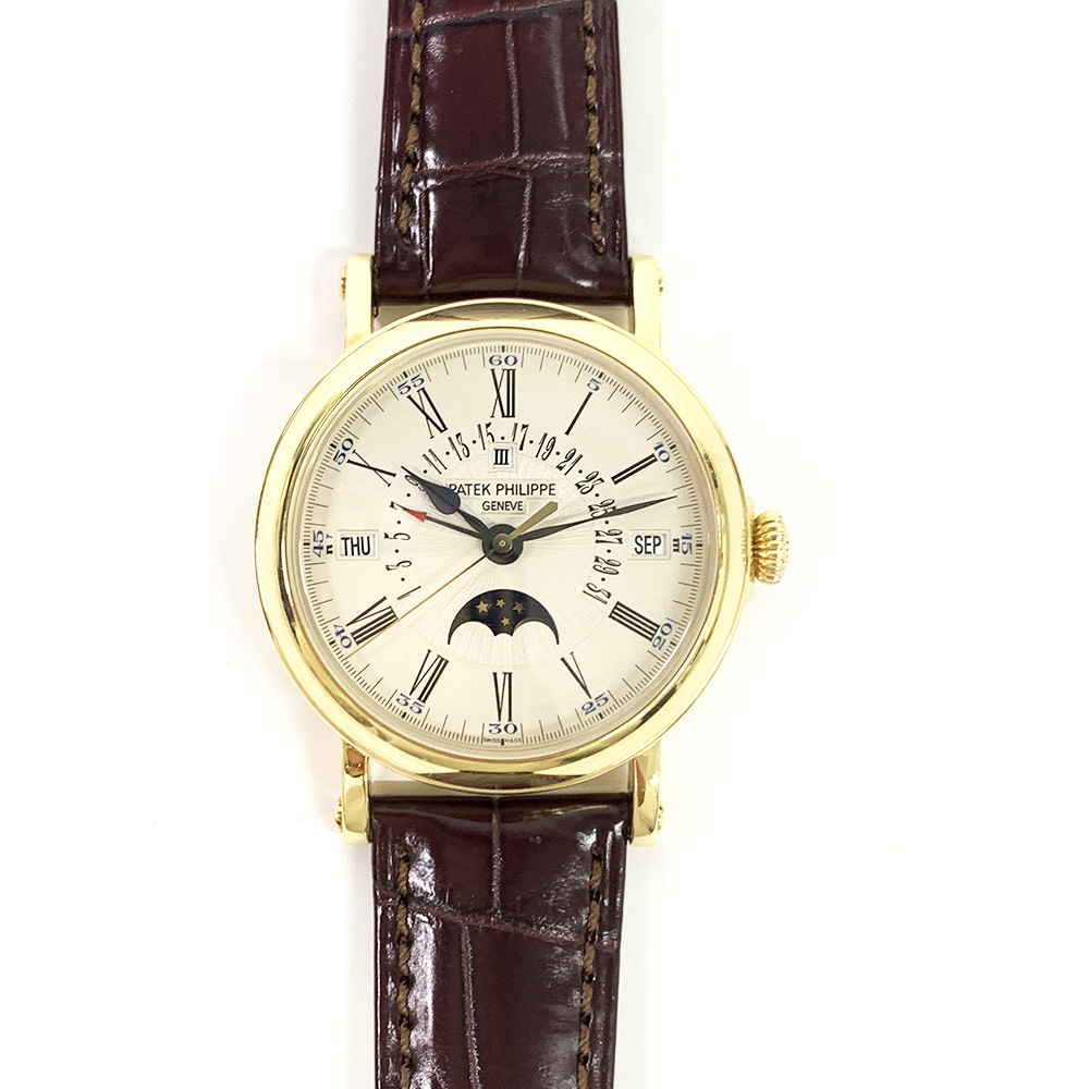 Perpetual Calendar Retrograde Date Yellow Gold White Dial 38mm Product Image 1