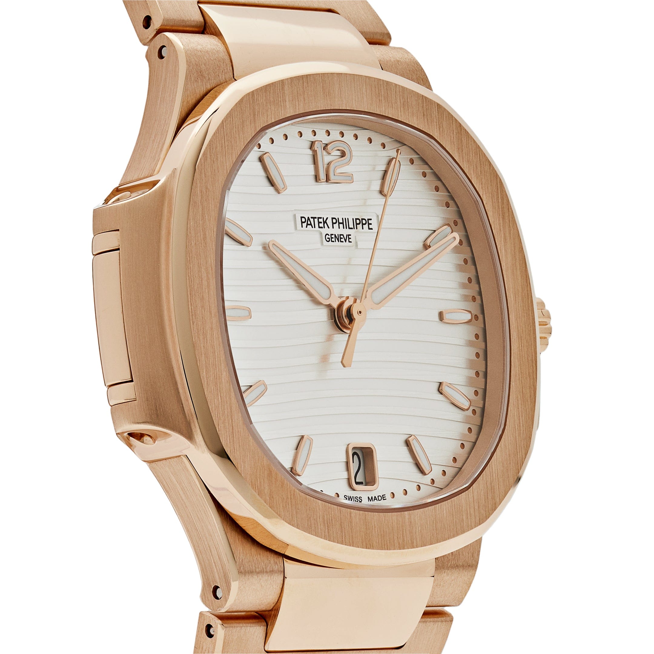 Nautilus Ladies Rose Gold Silver Dial 35mm Product Image 2