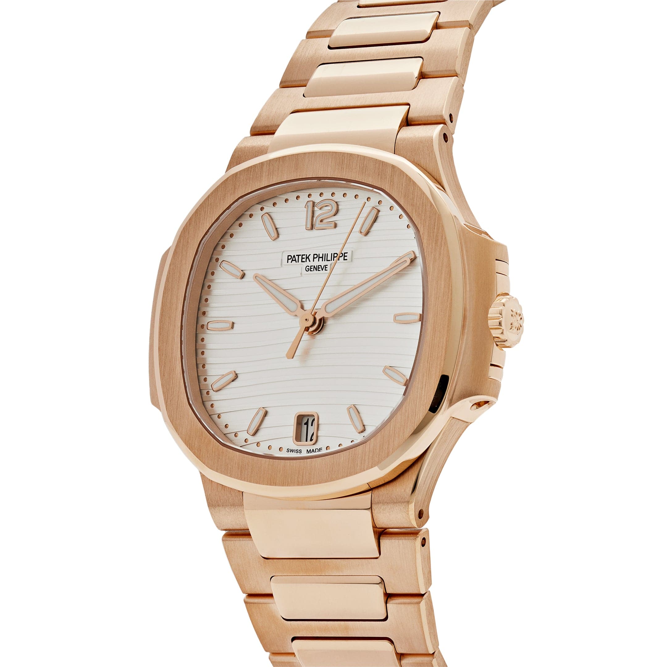 Nautilus Ladies Rose Gold Silver Dial 35mm Product Image 1