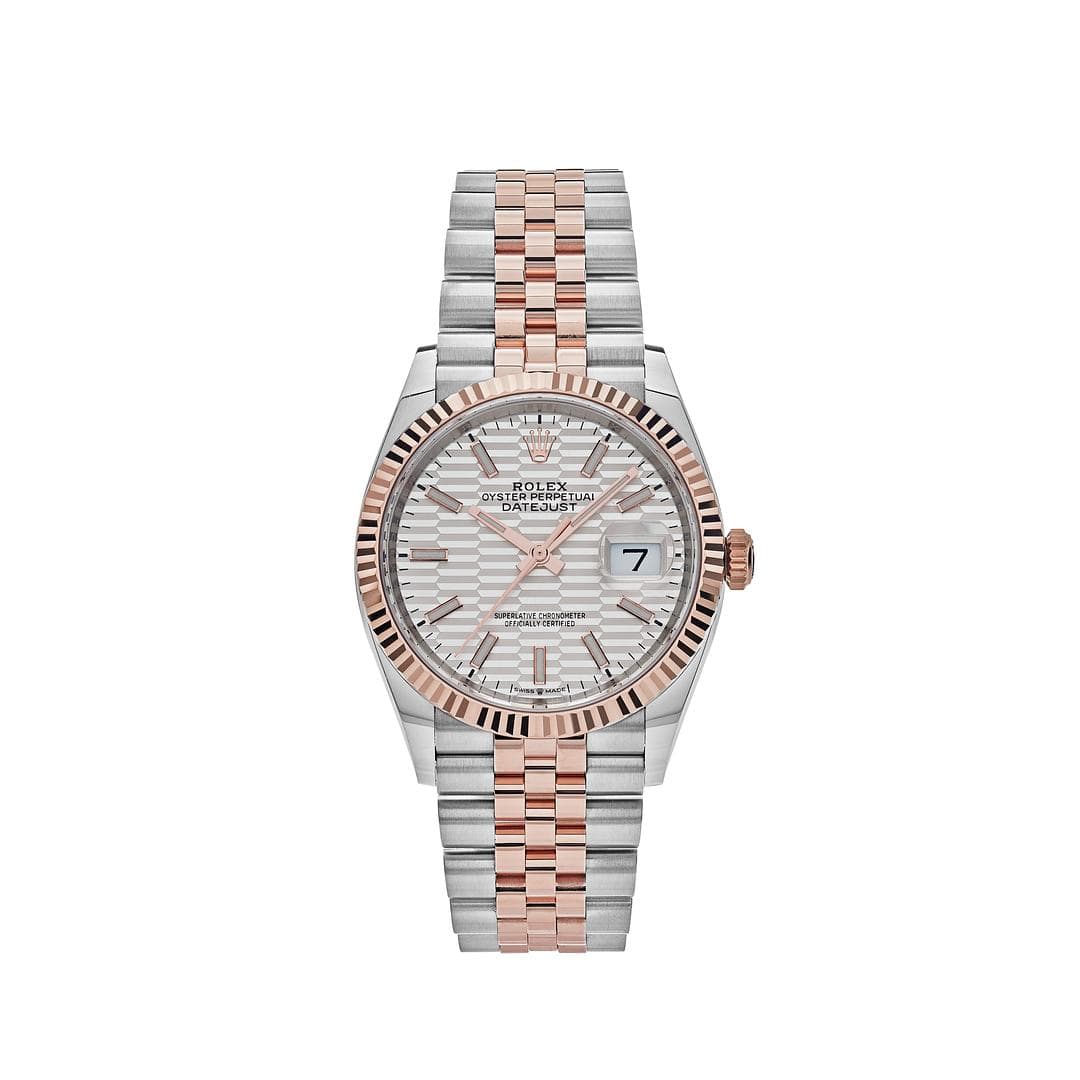 Datejust Rose Gold & Steel Jubilee Silver Dial 36mm Product Image 1