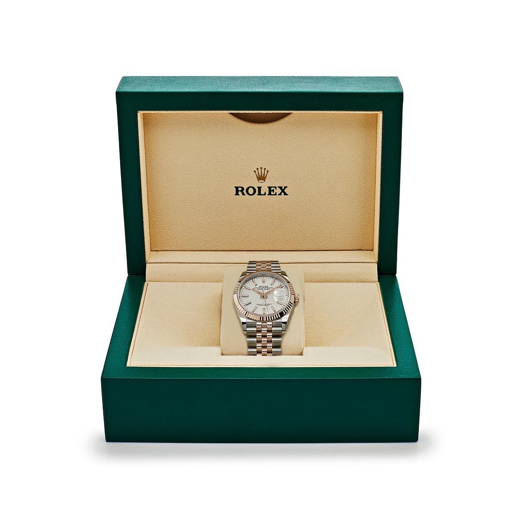 Datejust Rose Gold & Steel Jubilee Silver Dial 36mm Product Image 2