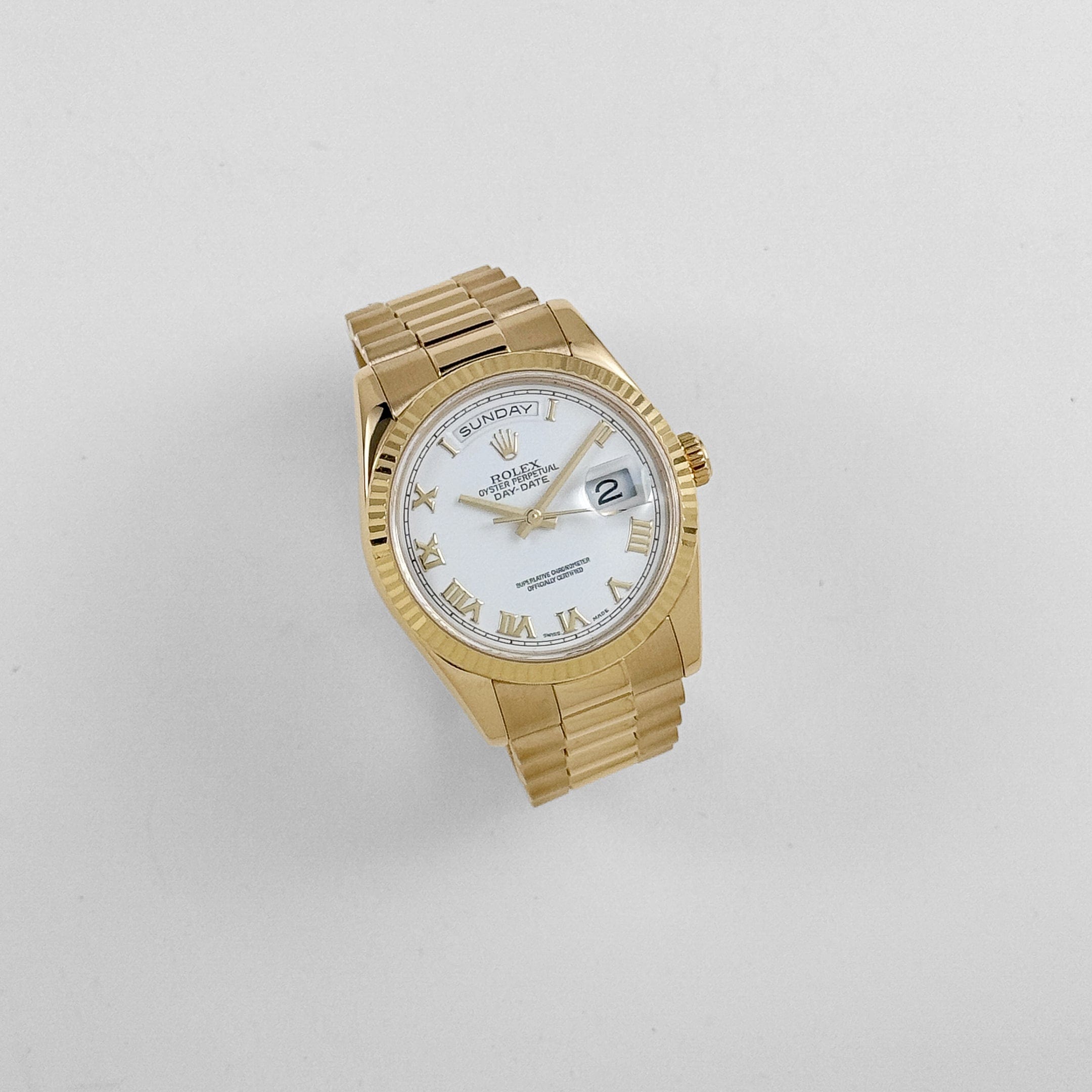 Day-Date Yellow Gold White Dial 36mm Product Image 1