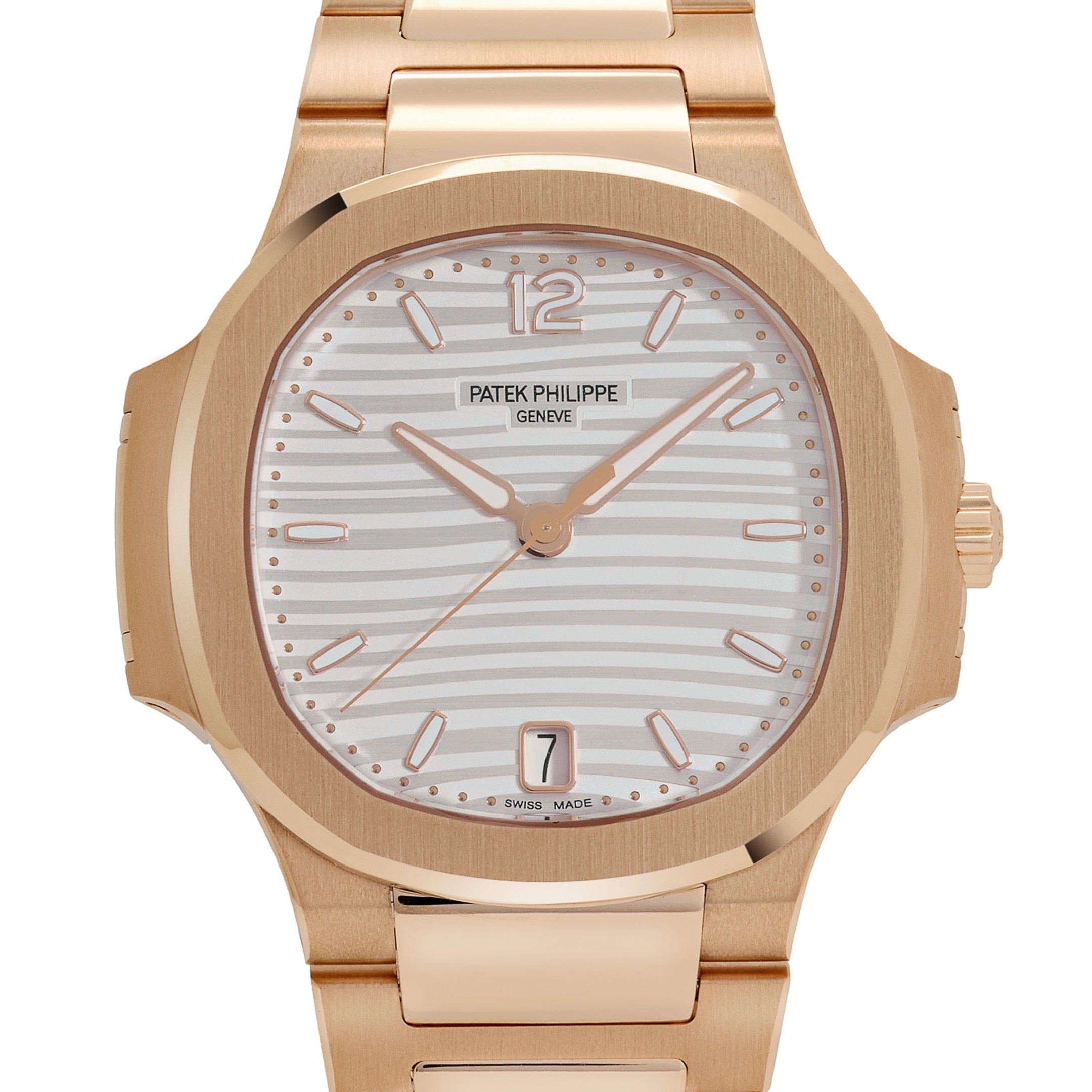 Nautilus Ladies Rose Gold Silver Dial 35mm Product Image 2