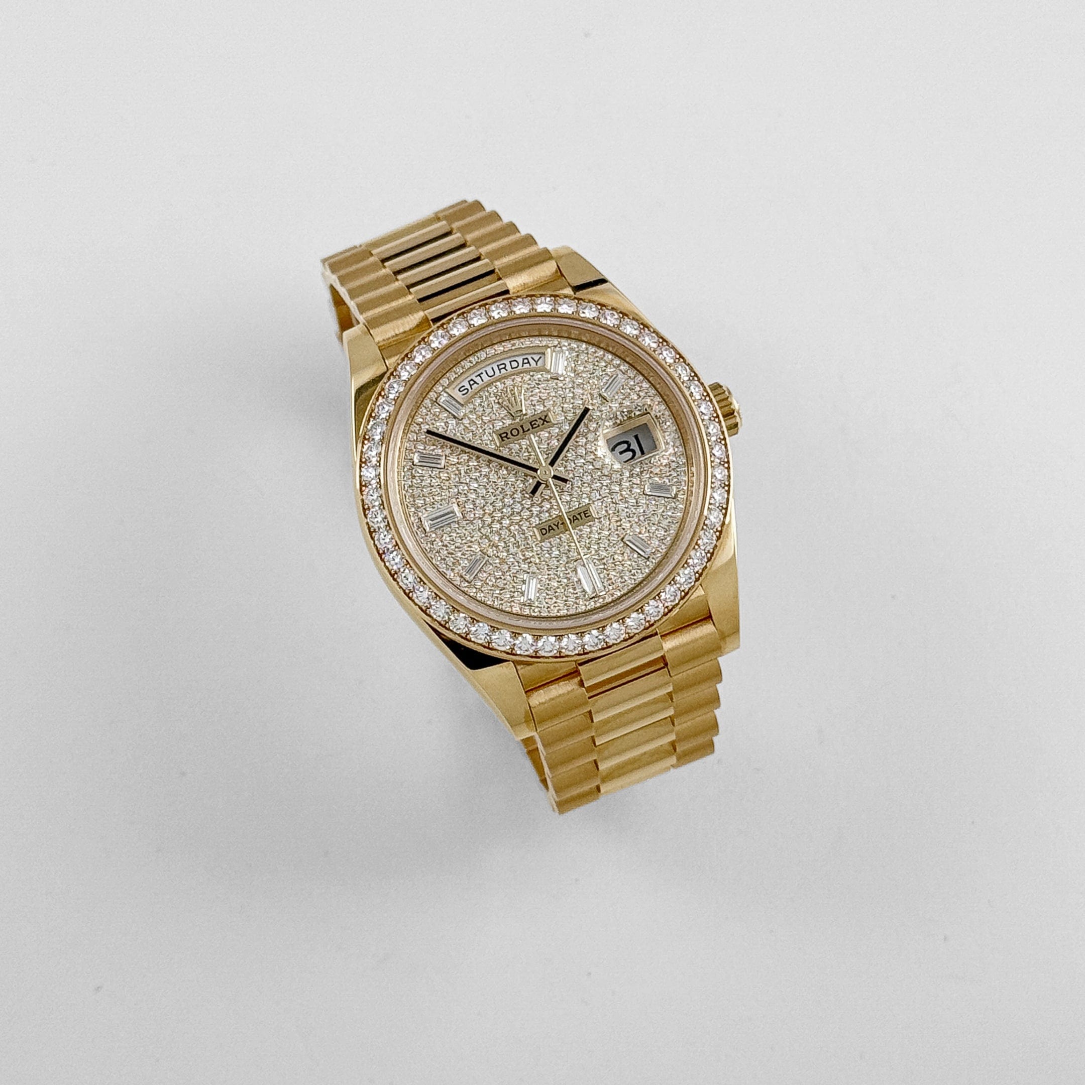 Day-Date 40 Yellow Gold Paved Dial 40mm Product Image 1
