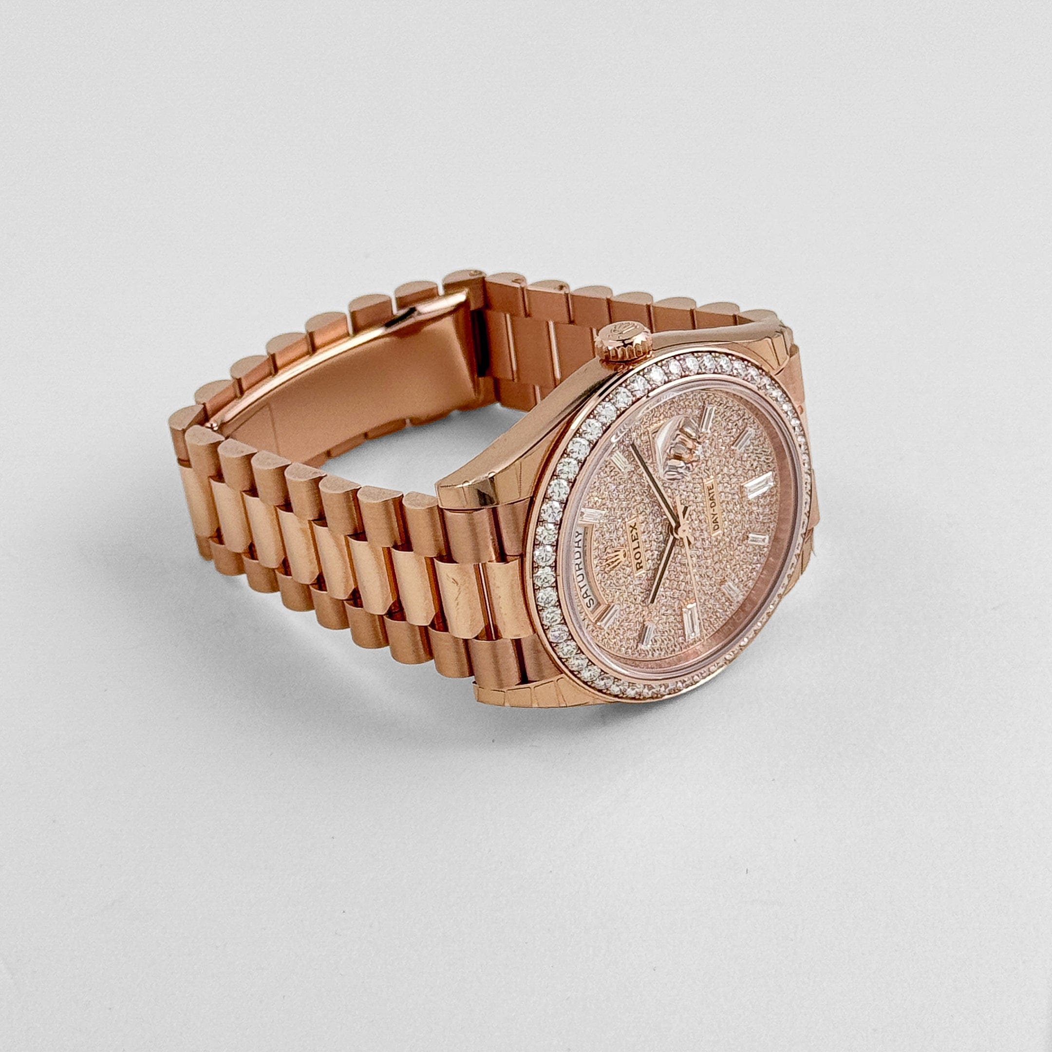 Day-Date Rose Gold Diamond Pave Dial 40mm Product Image 3