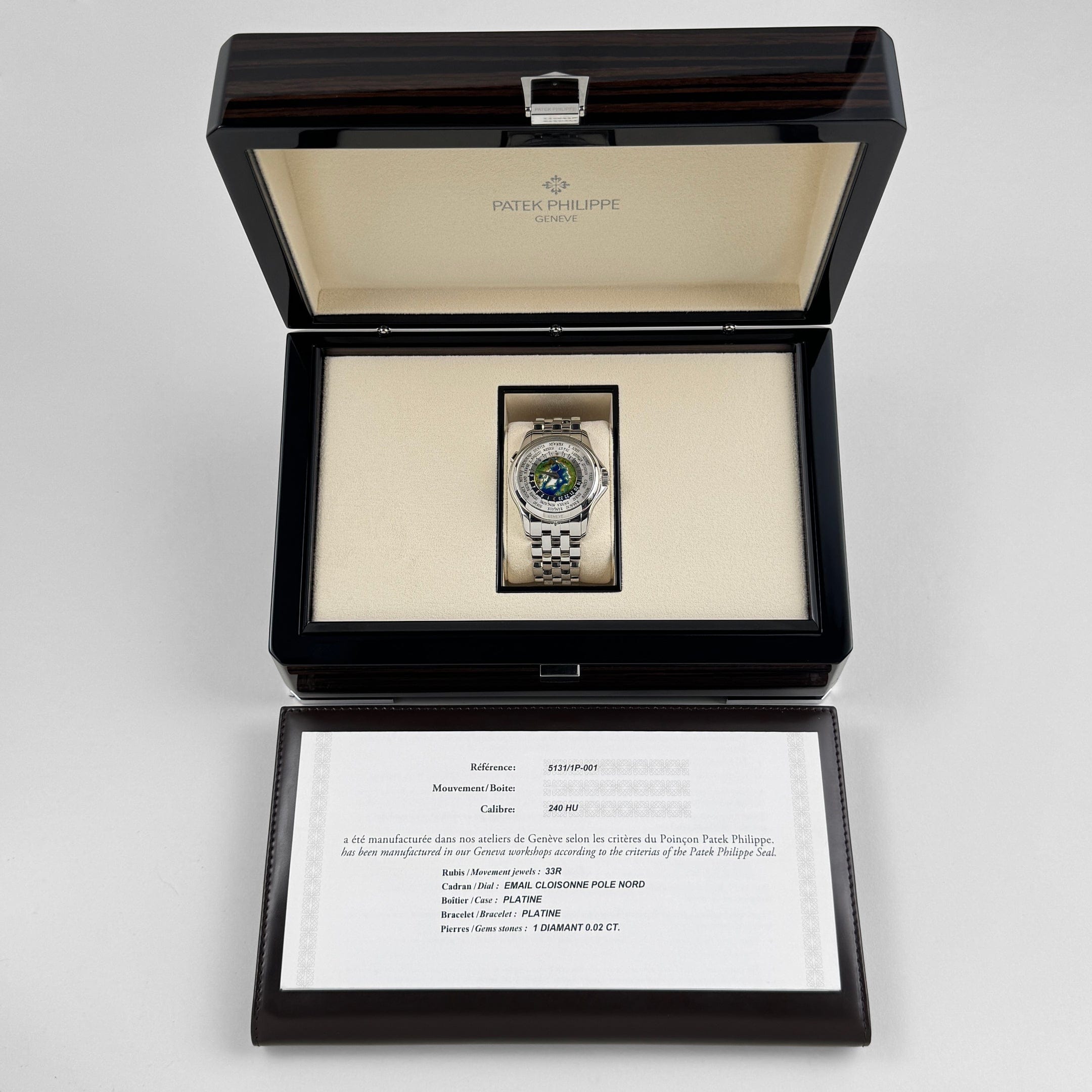 World Time Platinum Cloisonné Enamel Dial 39mm Product Image 10