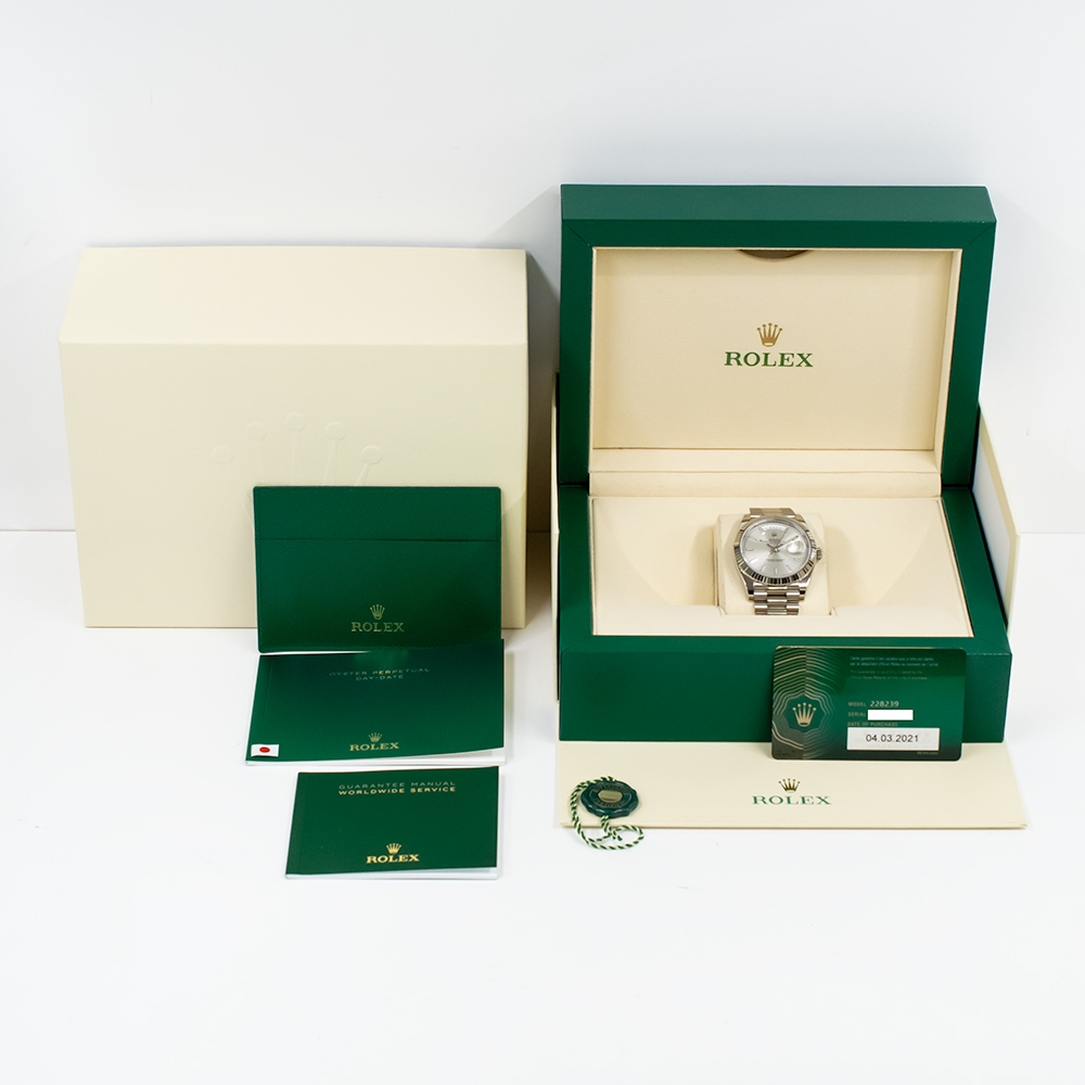 Day-Date White Gold Silver Dial 40mm Product Image 9