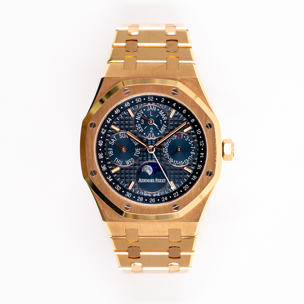 Royal Oak Perpetual Calendar Rose Gold Blue Dial 41mm Product Image 1