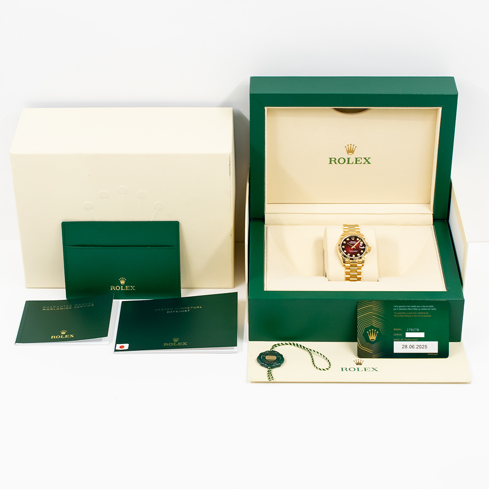 Datejust Yellow Gold Red Ombré Dial 31mm Product Image 8