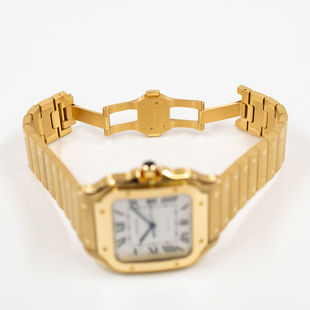 Santos de Cartier Yellow Gold White Dial 39mm Product Image 6
