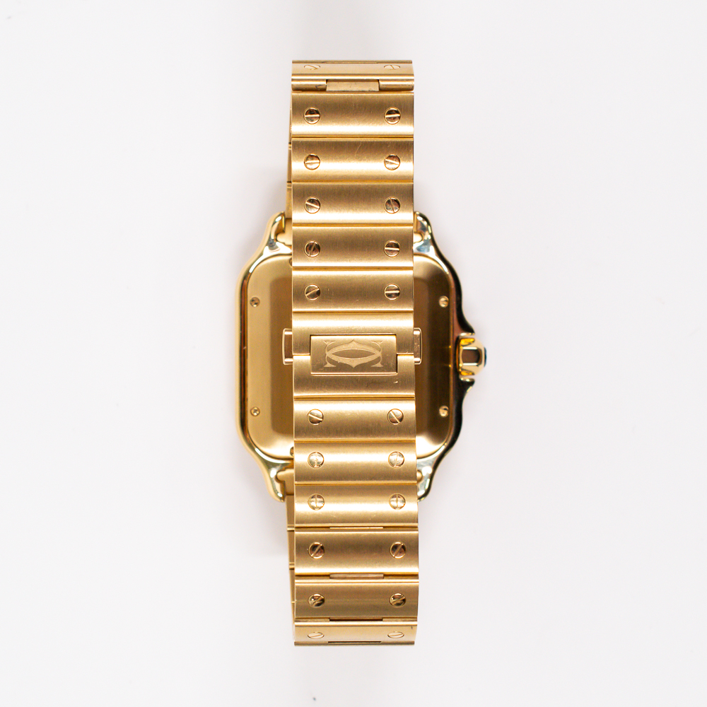 Santos de Cartier Yellow Gold White Dial 39mm Product Image 3