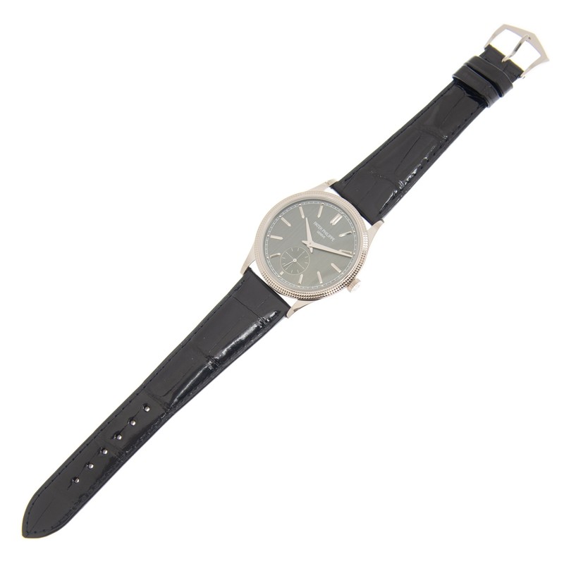 Calatrava Clous de Paris White Gold Grey Dial 39mm Product Image 3